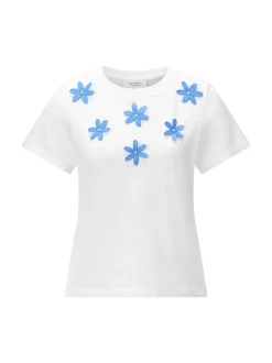 Rich & Royal Damen T-Shirt in weiß hellblau