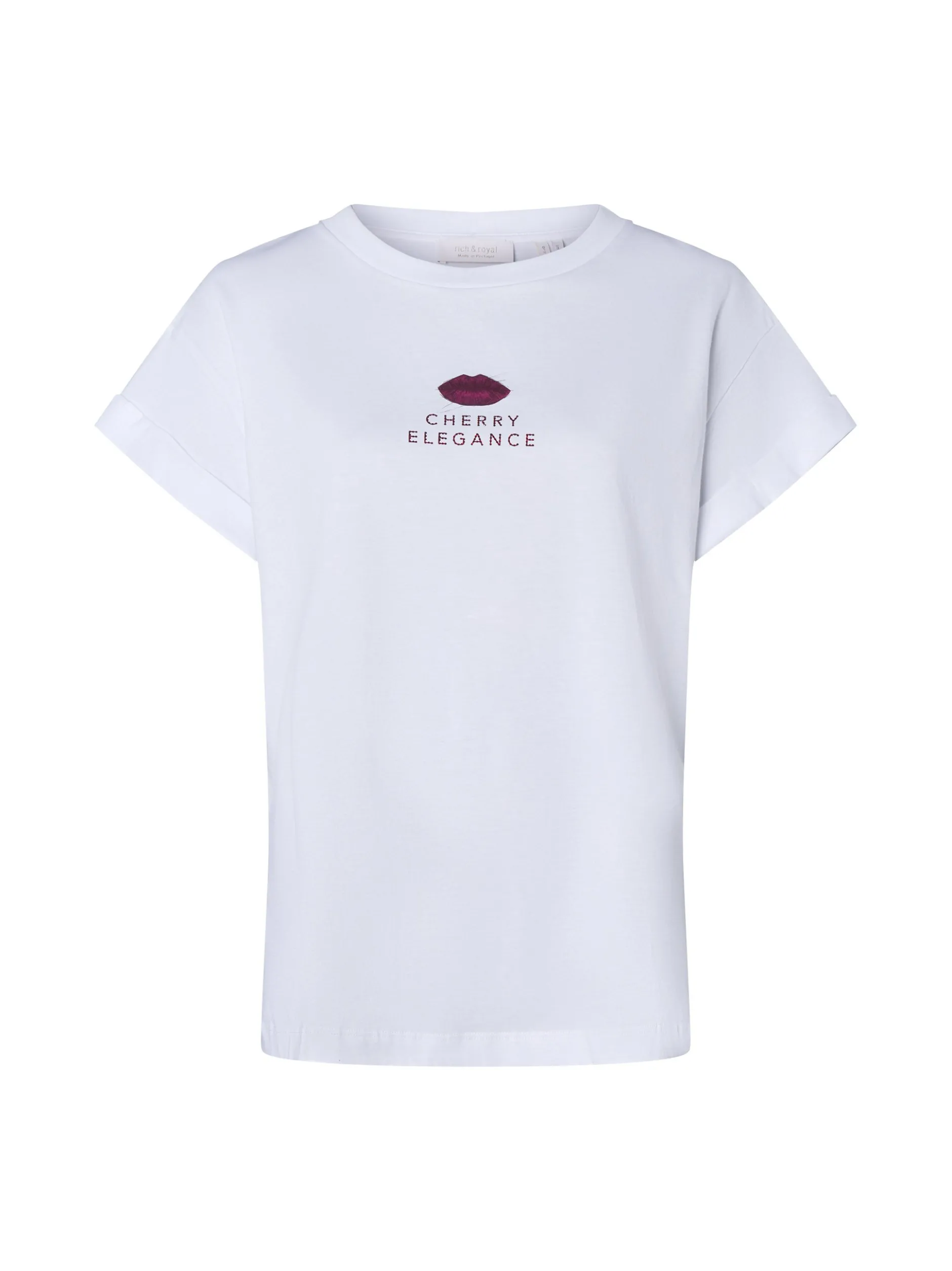 Rich & Royal Damen T-Shirt in weiß - Ärmel: kurzarm