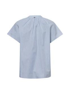 Rich & Royal Damen Tunikabluse in hellblau weiß
