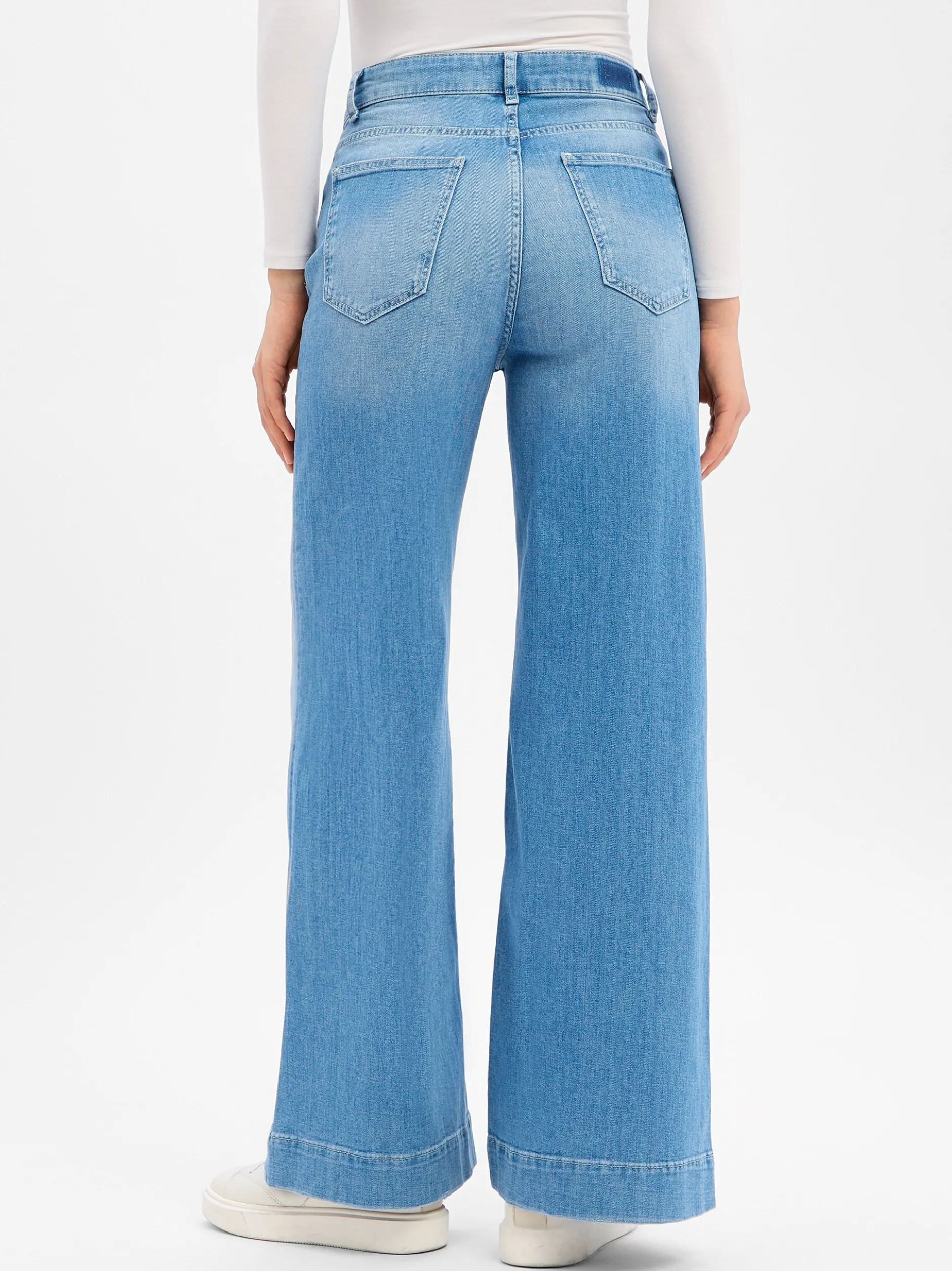 Rich & Royal Damen Wide Leg Jeans - Marlane in blau