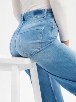 Rich & Royal Damen Wide Leg Jeans - Marlane in blau