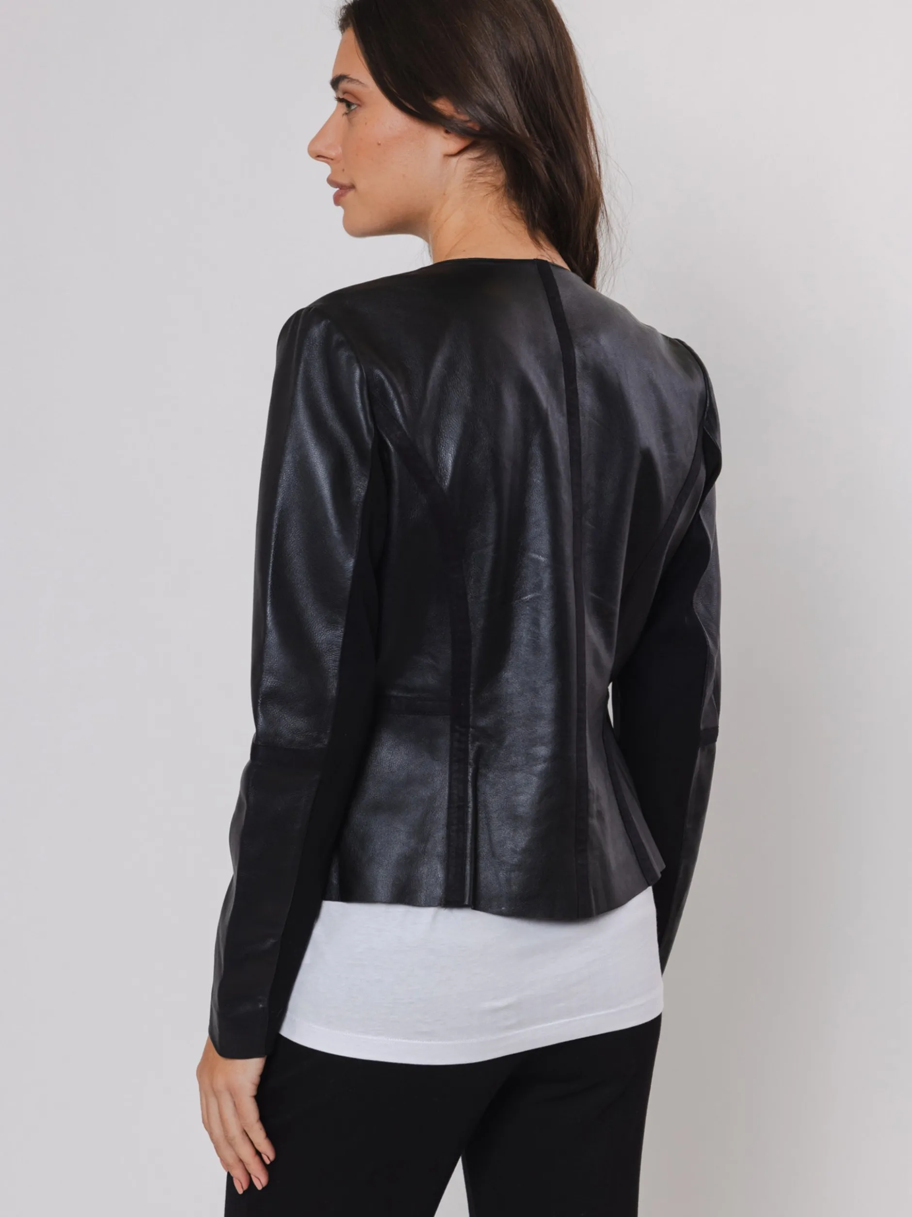 Rino & Pelle Damen Lederjacke - Torri in schwarz