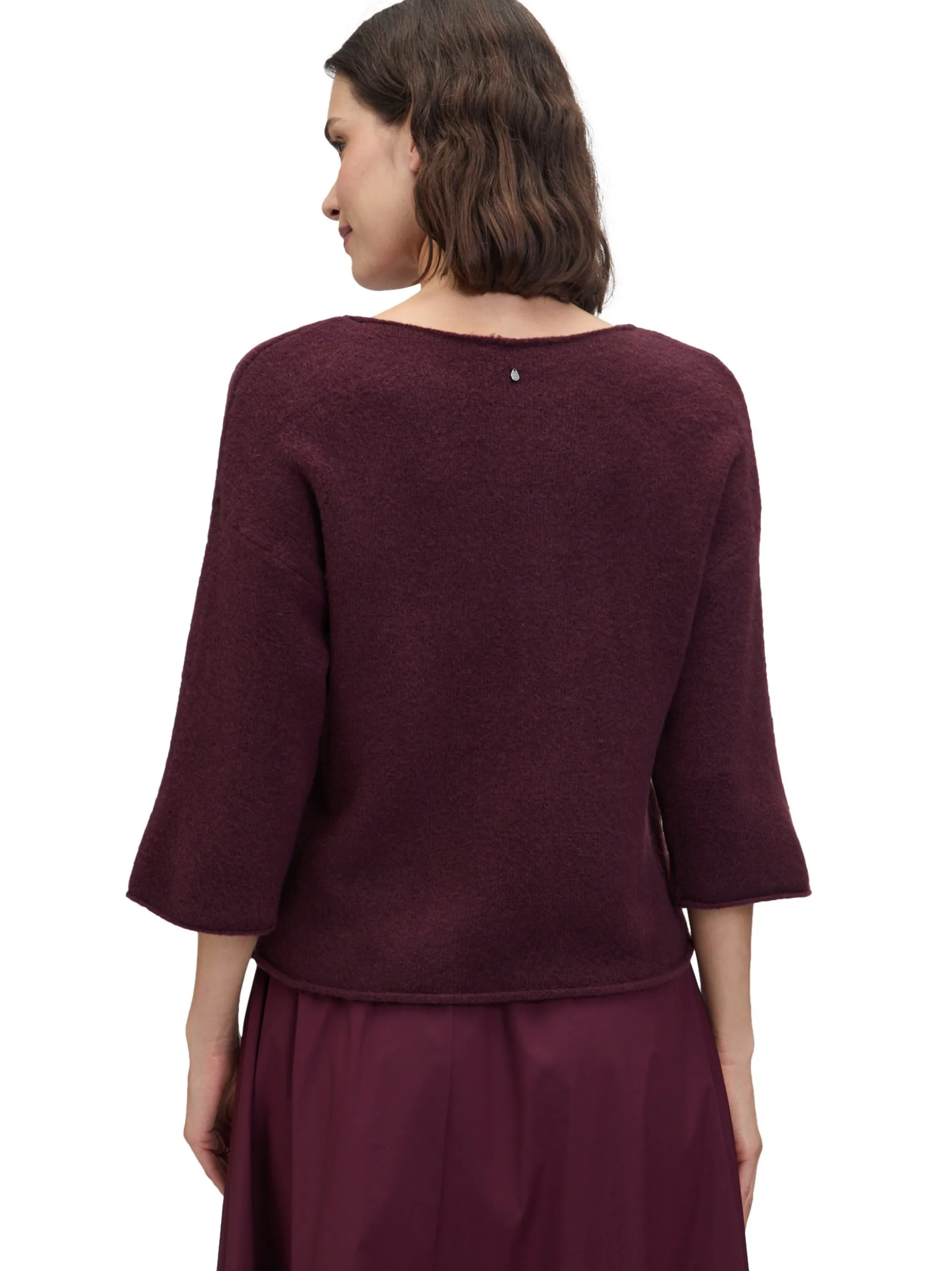 Robe Légère Damen Strickpullover mit Wollanteil in aubergine
