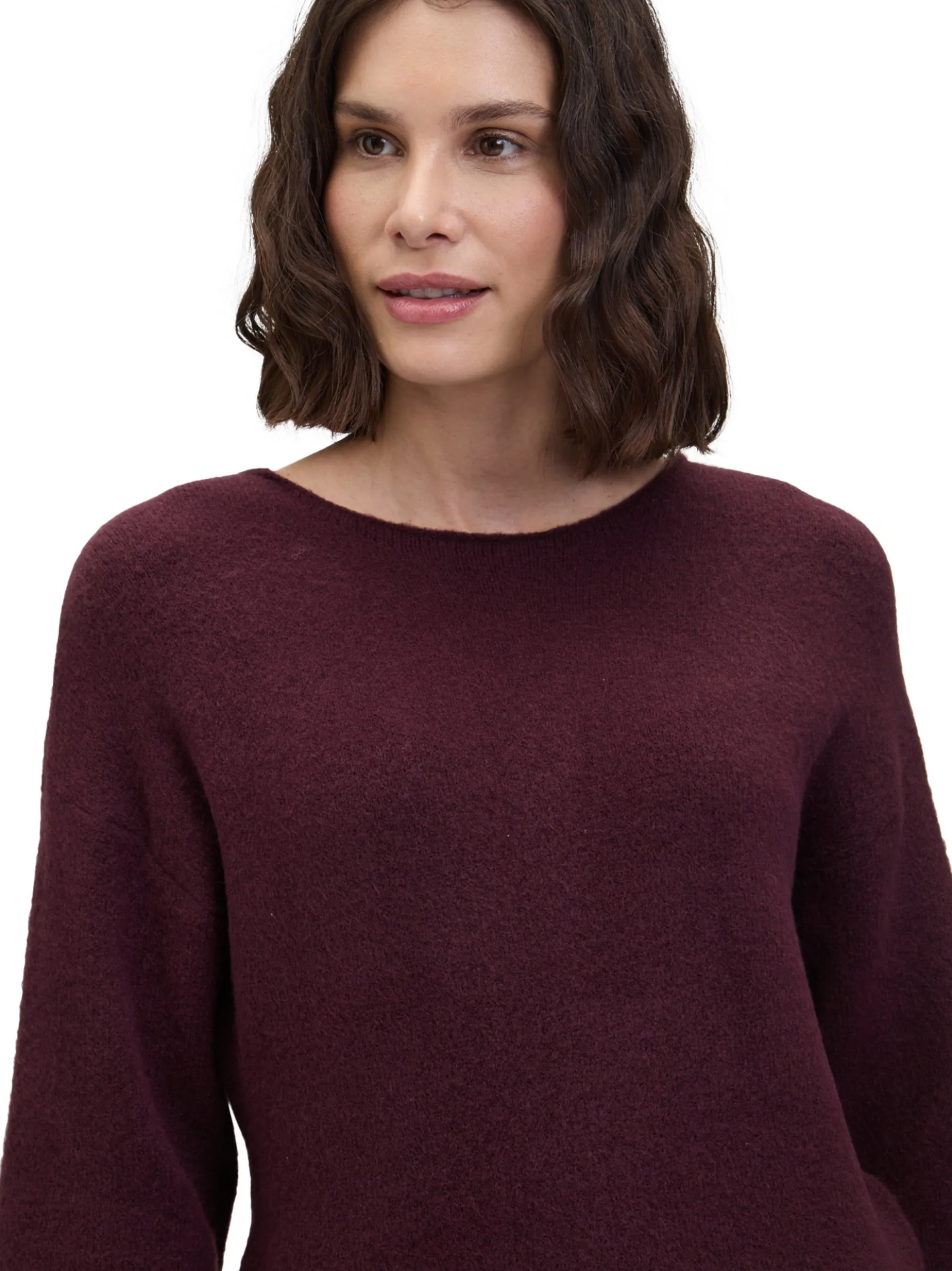 Robe Légère Damen Strickpullover mit Wollanteil in aubergine