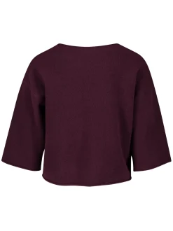 Robe Légère Damen Strickpullover mit Wollanteil in aubergine