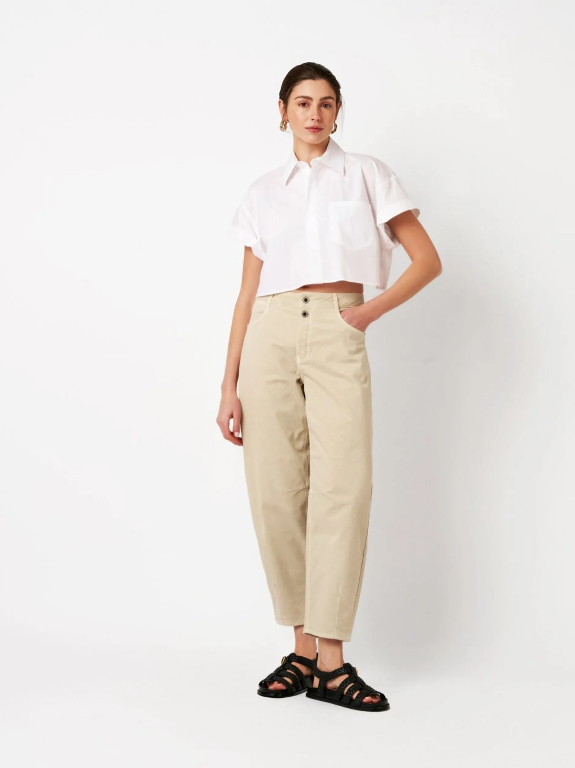 Rosner Damen Hose - Mara Barrel in sand - Länge: mittel