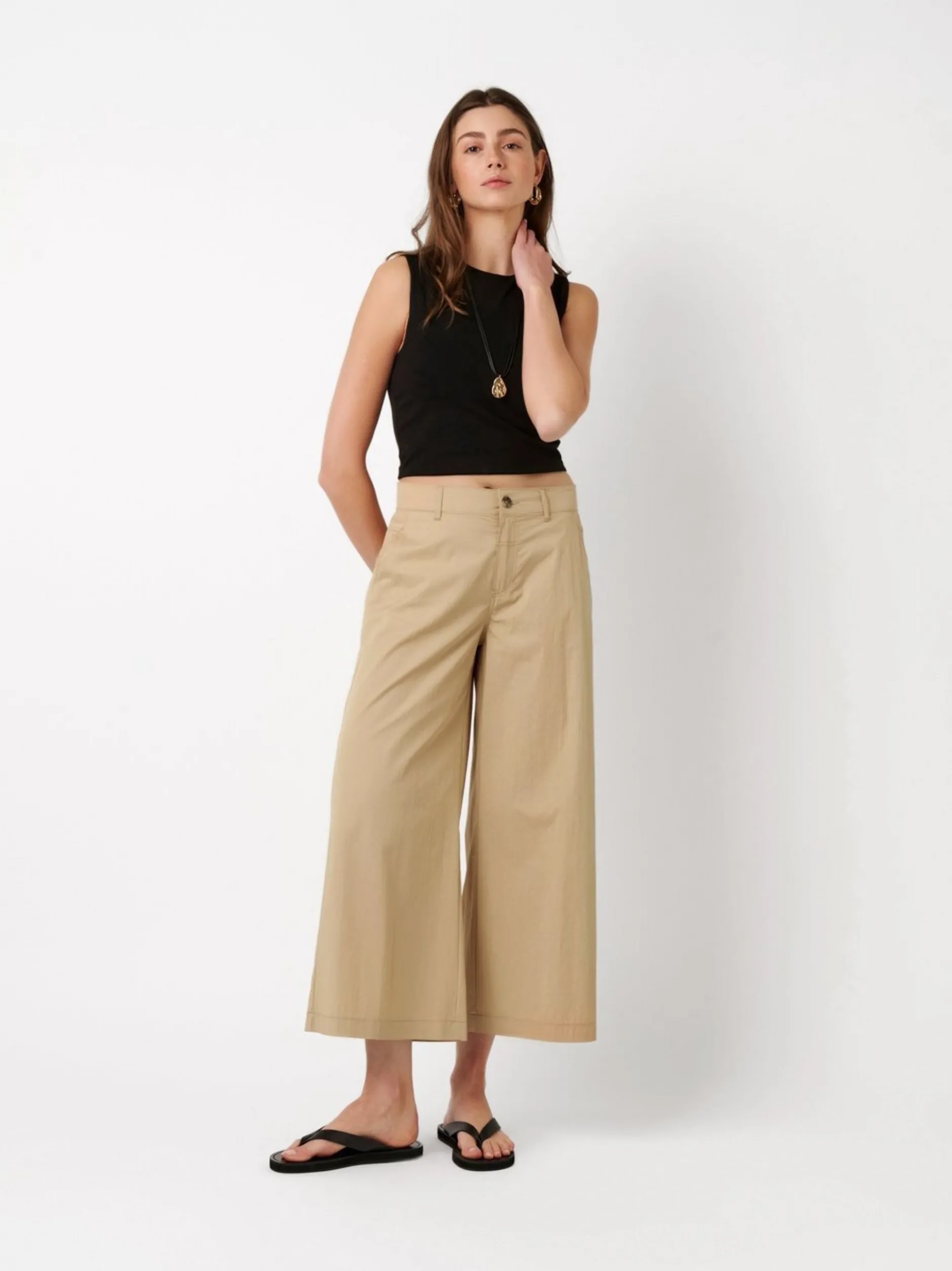 Rosner Damen Hose - Mara Culotte in sand - Länge: mittel
