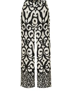 Rosner Damen Hose - Mara Wide in schwarz beige