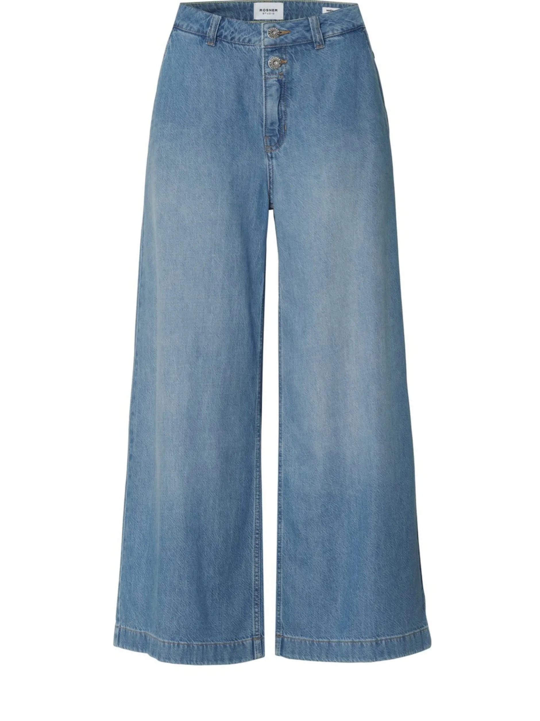 Rosner Damen Hose - Mara Wide Leg Cropped in light stone