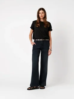Rosner Damen Jeans - Audrey Wide in dark stone