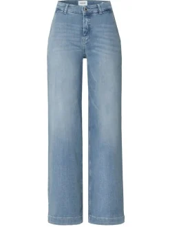 Rosner Damen Jeans - Audrey Wide in medium stone denim
