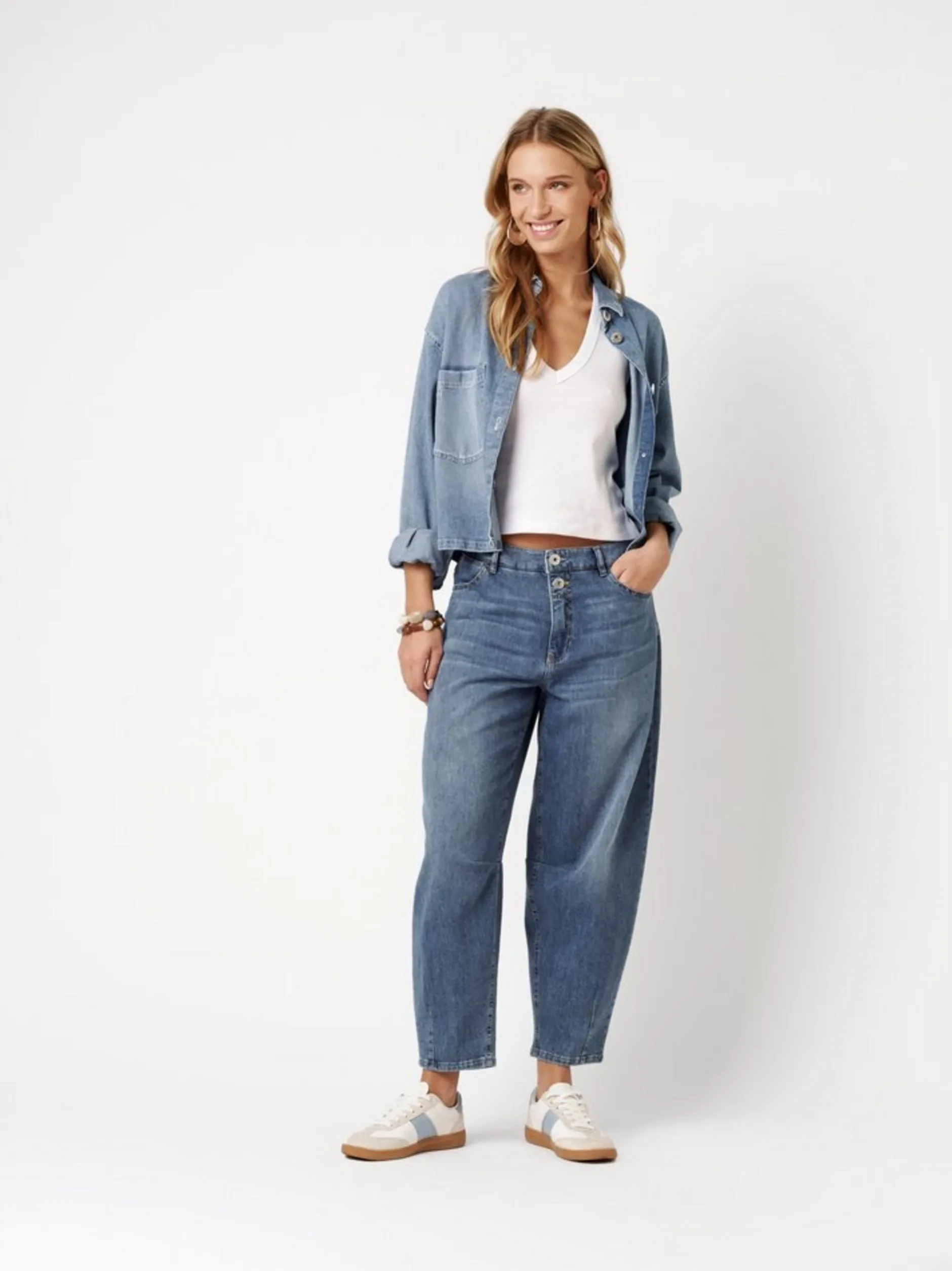 Rosner Damen Jeansjacke - Jamie in medium stone