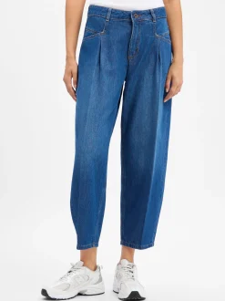 Rosner Damen Jeans - Mara Barrel Pleat in medium stone