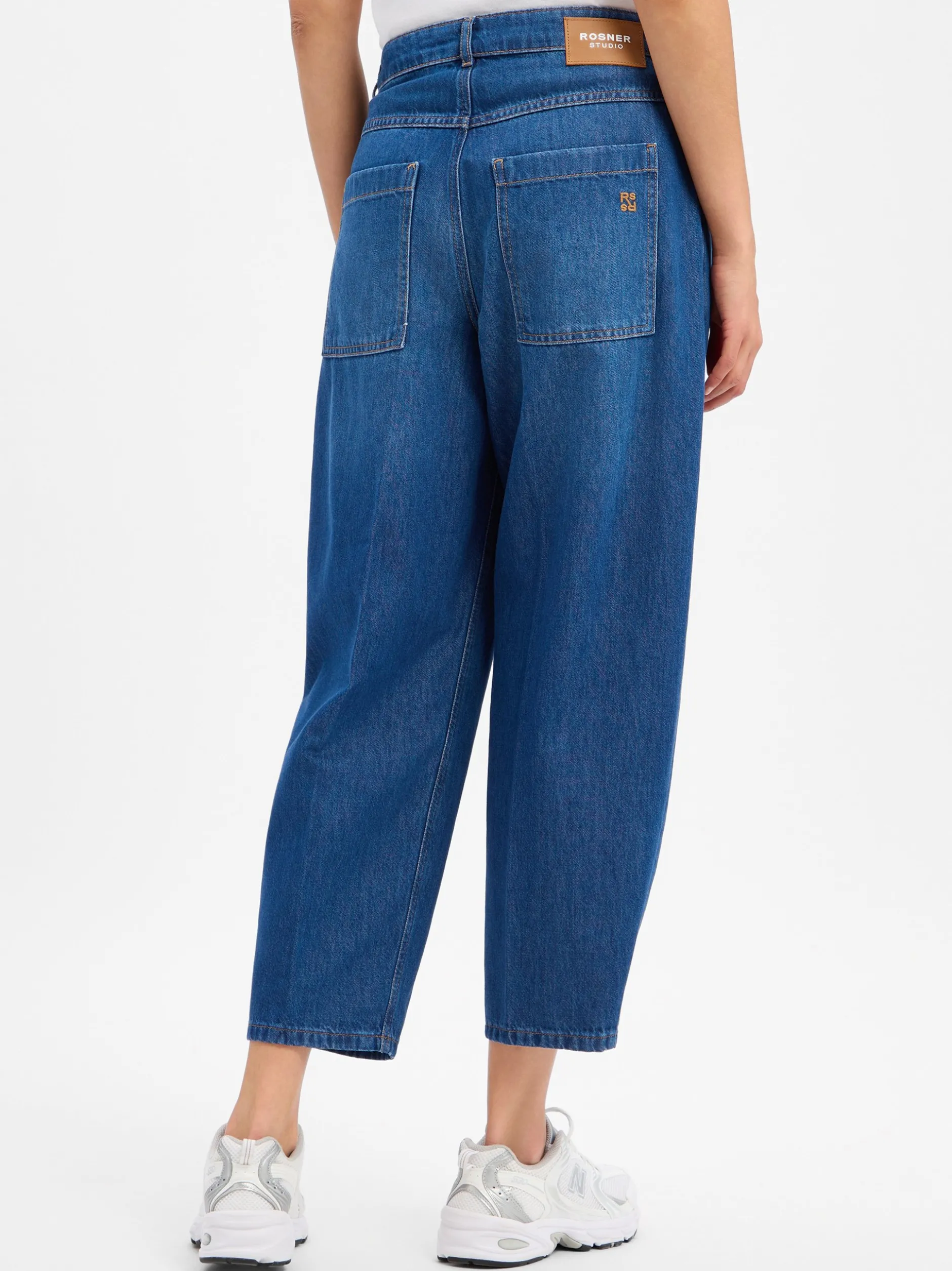 Rosner Damen Jeans - Mara Barrel Pleat in medium stone