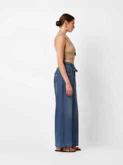 Rosner Damen Jeans - Masha Wide in medium stone denim