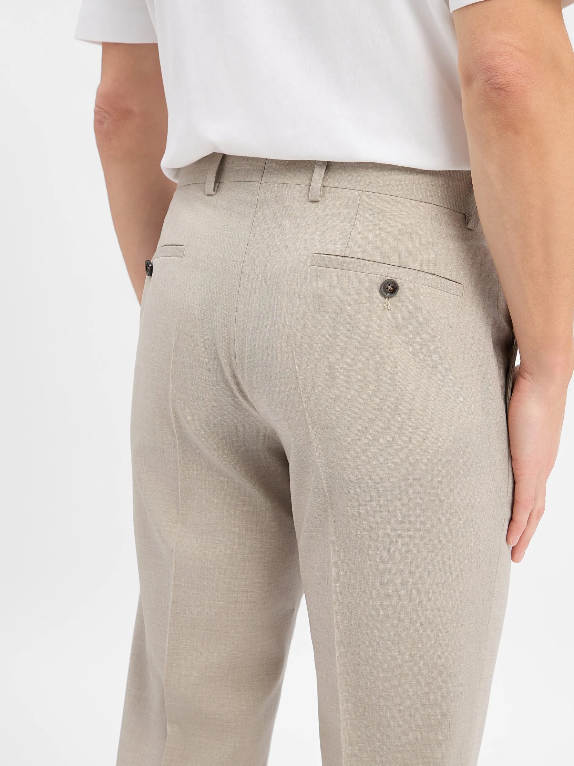 Roy Robson Baukasten-Anzughose mit Schurwoll-Anteil in beige