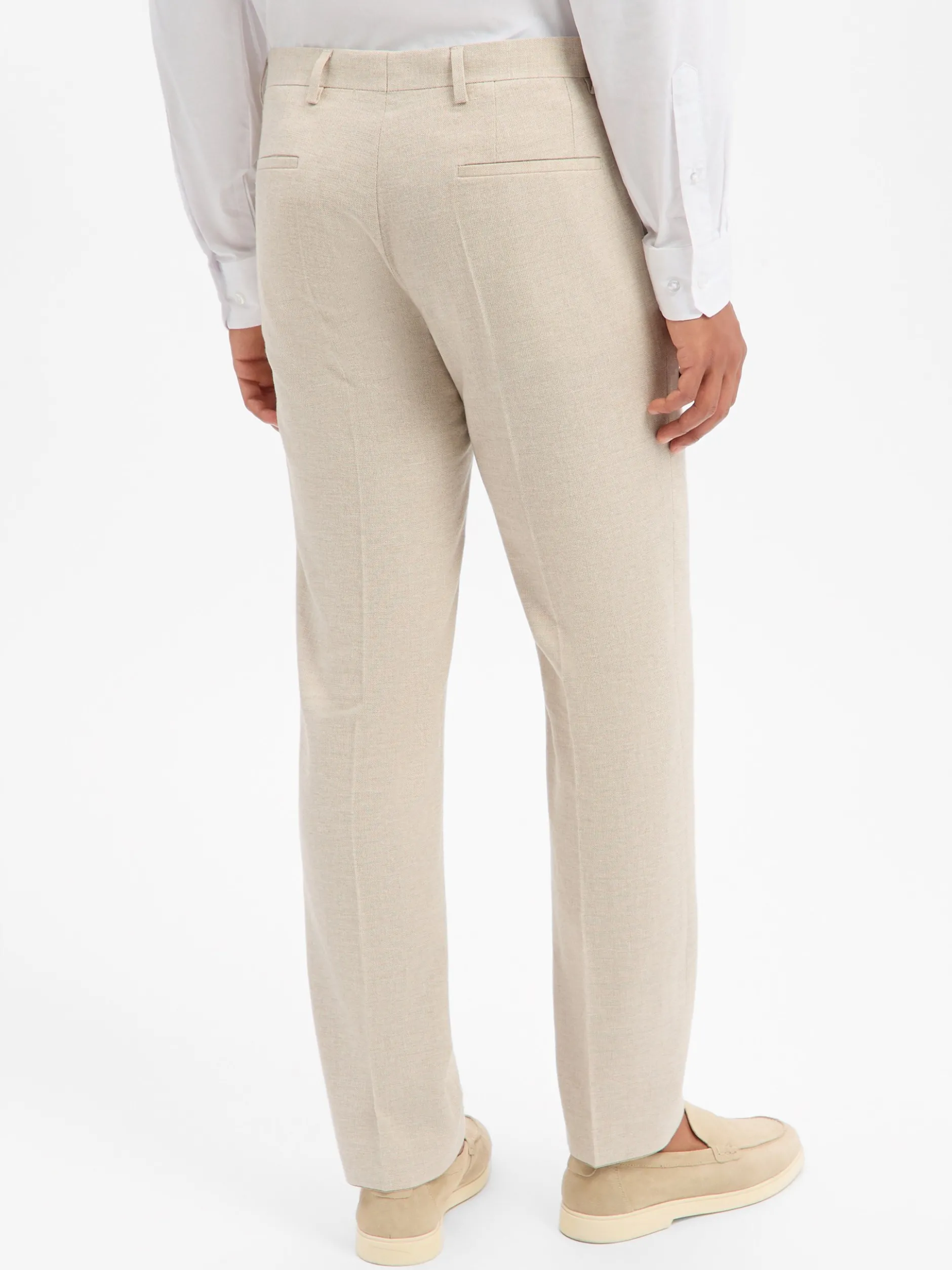 Roy Robson Herren Baukasten-Hose mit Leinenanteil in beige
