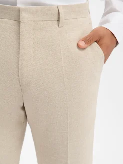 Roy Robson Herren Baukasten-Hose mit Leinenanteil in beige
