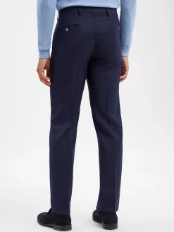 Roy Robson Herren Baukasten-Schurwoll-Hose in marine