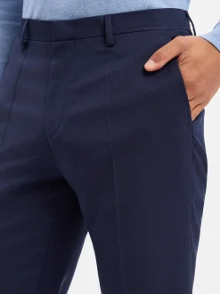 Roy Robson Herren Baukasten-Schurwoll-Hose in marine