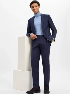 Roy Robson Herren Baukasten-Schurwoll-Hose in marine