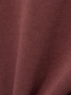Roy Robson Herren Kurzarm-Feinstrickpullover in bordeaux