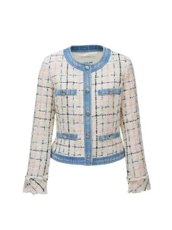 Salsa Jeans Damen Jacke in mehrfarbig hellblau