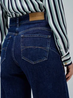 Salsa Jeans Damen Jeans - Faith Wide in light stone