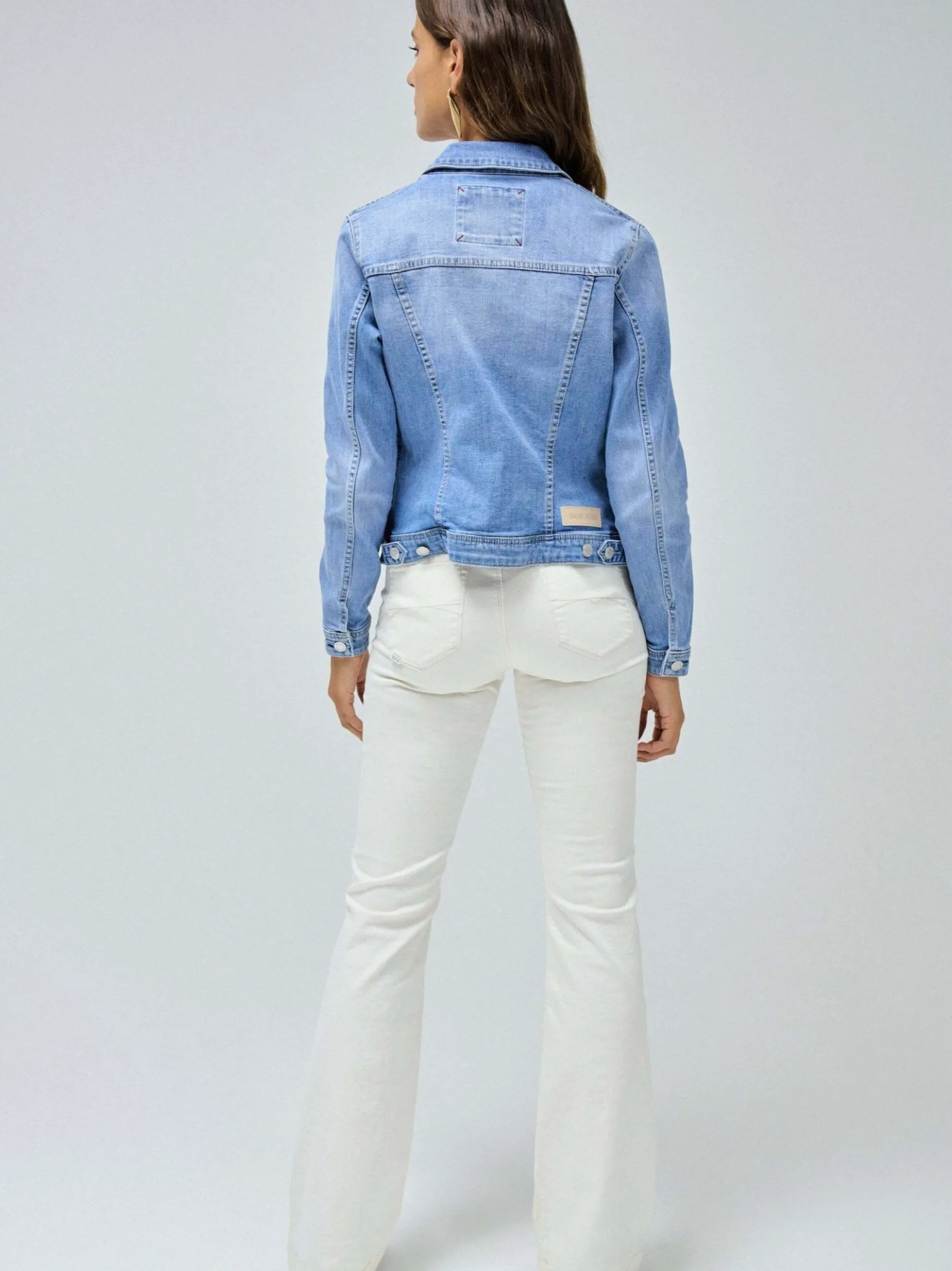 Salsa Jeans Damen Jeansjacken in medium stone