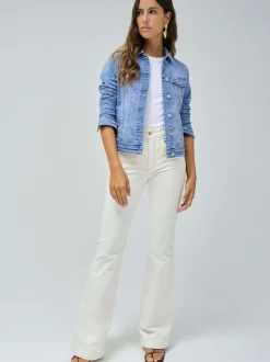 Salsa Jeans Damen Jeansjacken in medium stone
