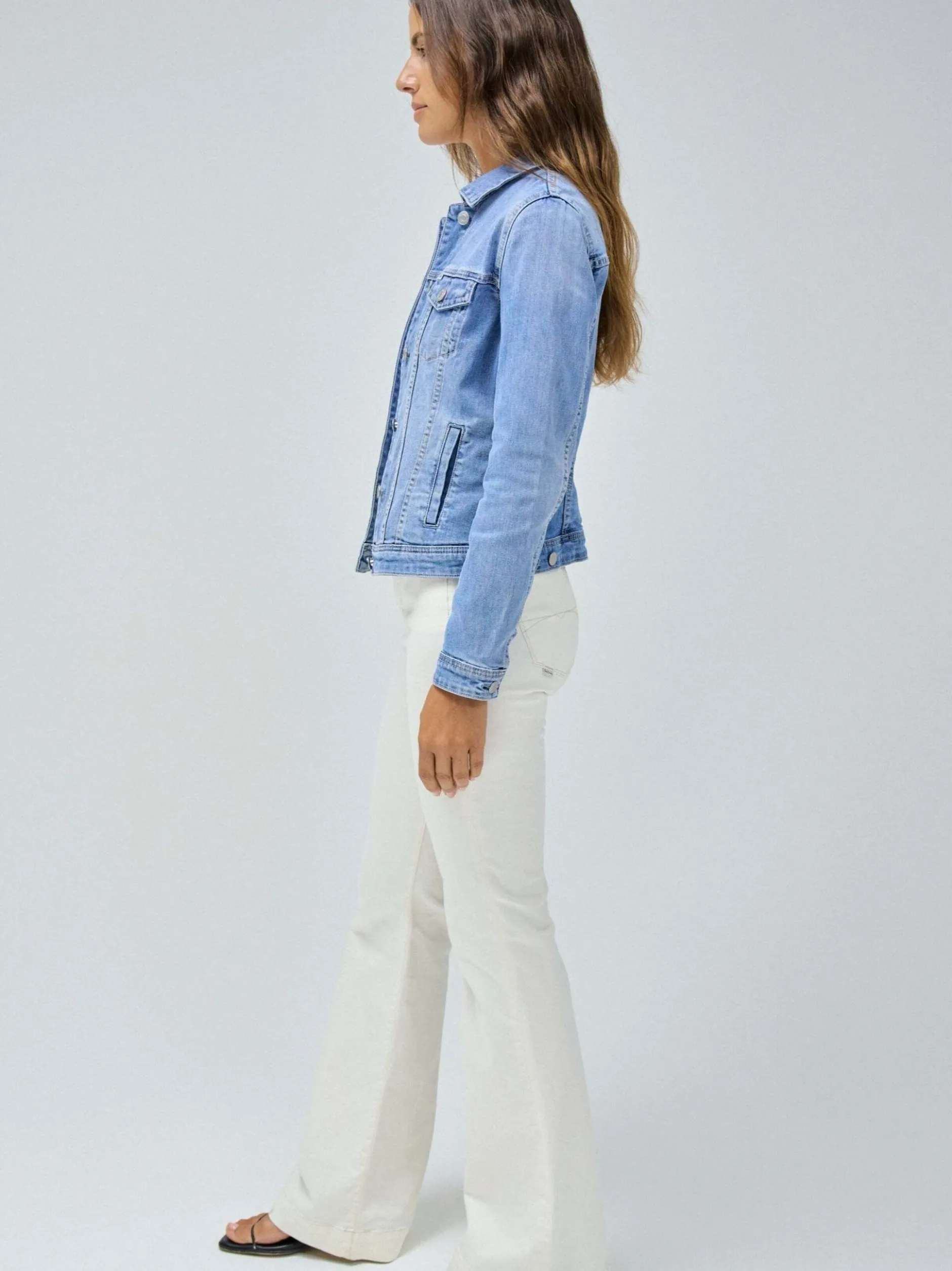 Salsa Jeans Damen Jeansjacken in medium stone