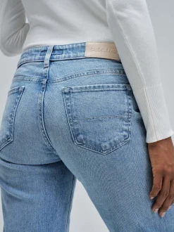 Salsa Jeans Damen Jeans - Low Rise Straight in medium stone