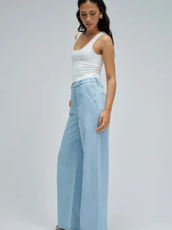 Salsa Jeans Damen Stoffhose in hellblau