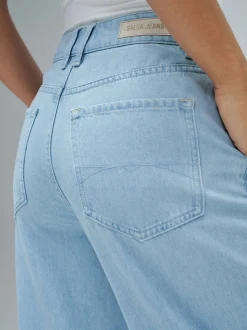 Salsa Jeans Damen Stoffhose in hellblau