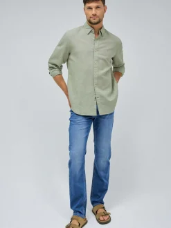 Salsa Jeans Herren Hose - Regular Jogger S-Activ in medium stone