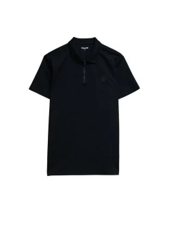 Salsa Jeans Herren Poloshirt in schwarz - Ärmel: kurzarm