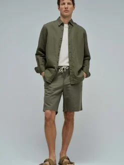 Salsa Jeans Herren Shorts in oliv
