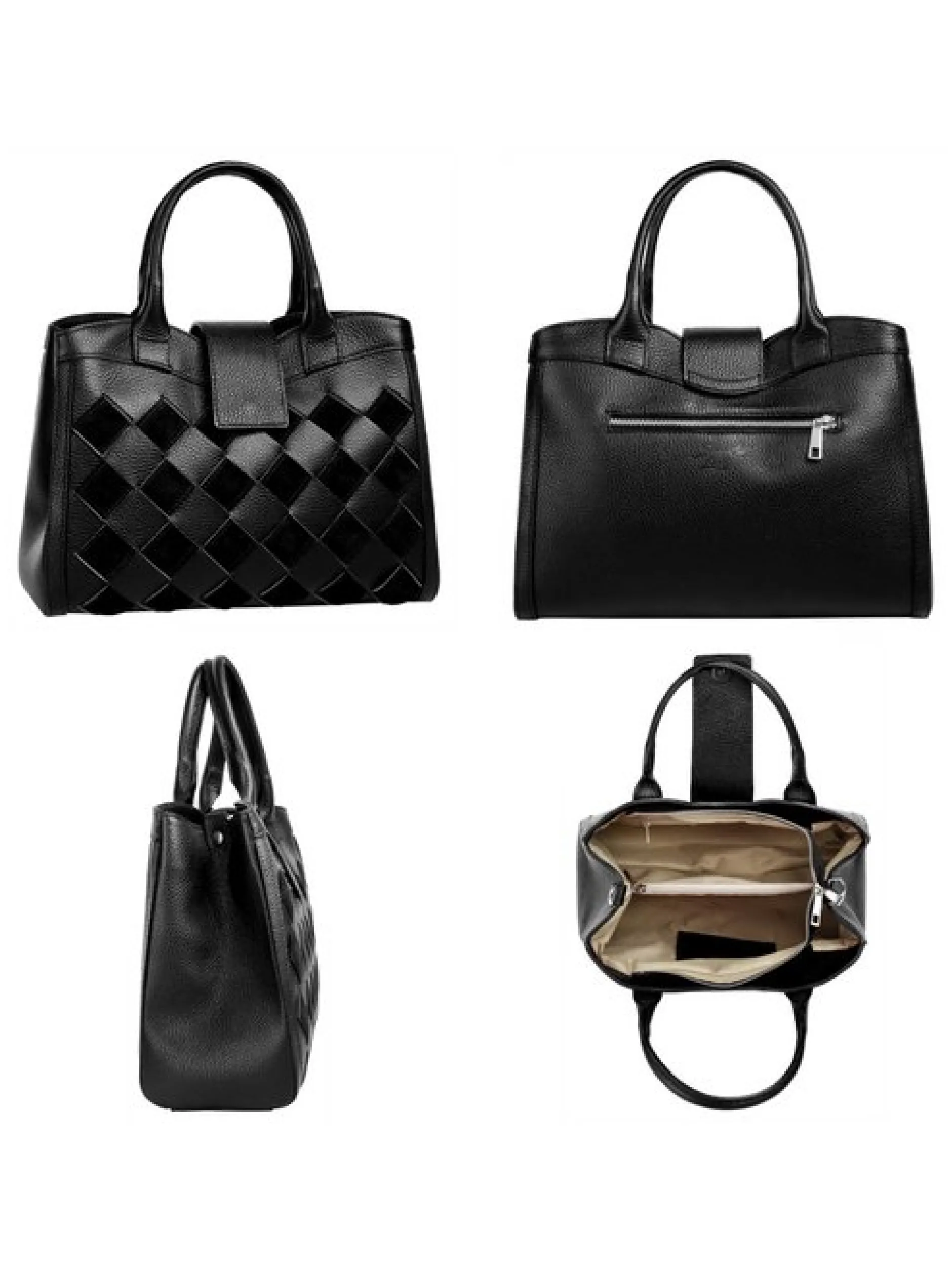 Samantha Look Damen Handtasche in schwarz