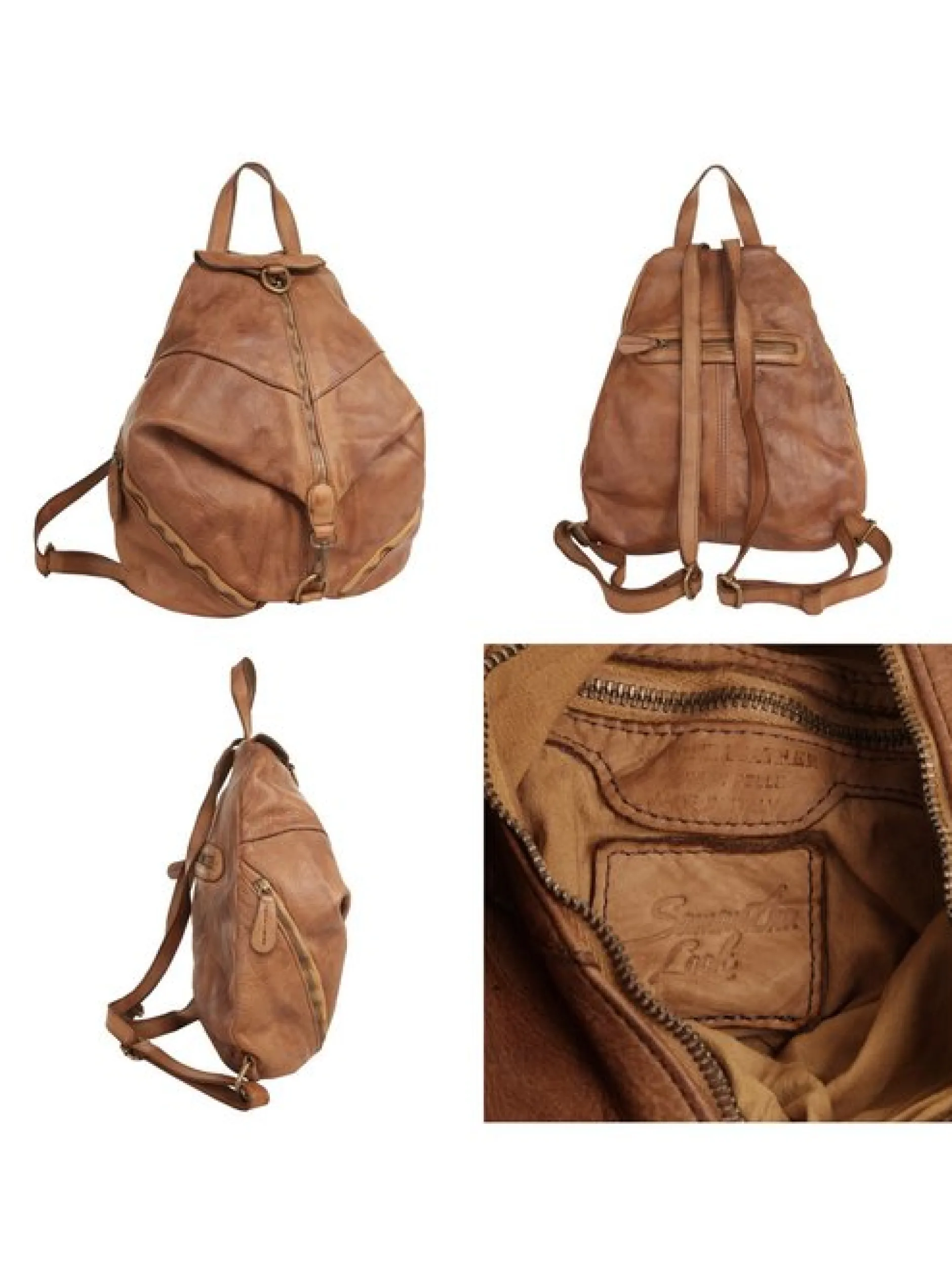 Samantha Look Damen Rucksack in cognac