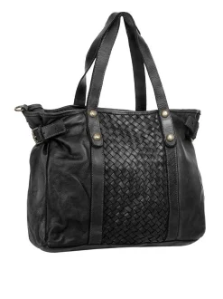 Samantha Look Damen Shopper in schwarz
