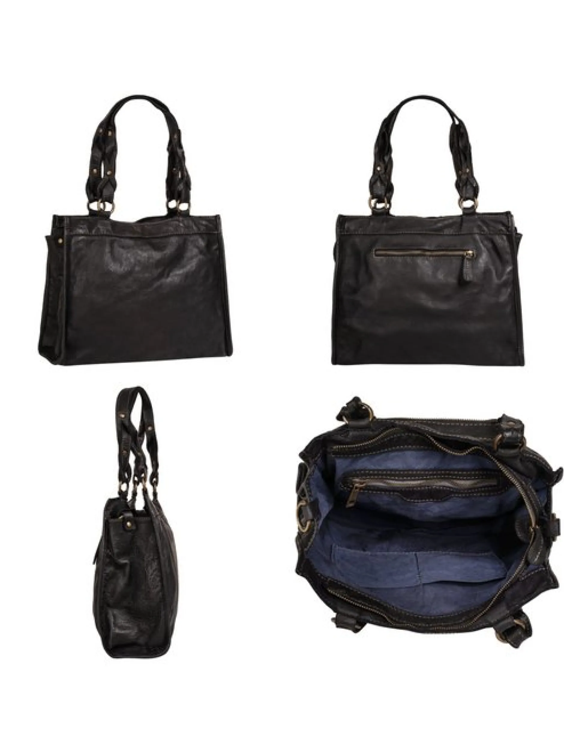 Samantha Look Damen Shopper in schwarz