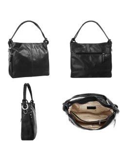 Samantha Look Damen Shopper in schwarz
