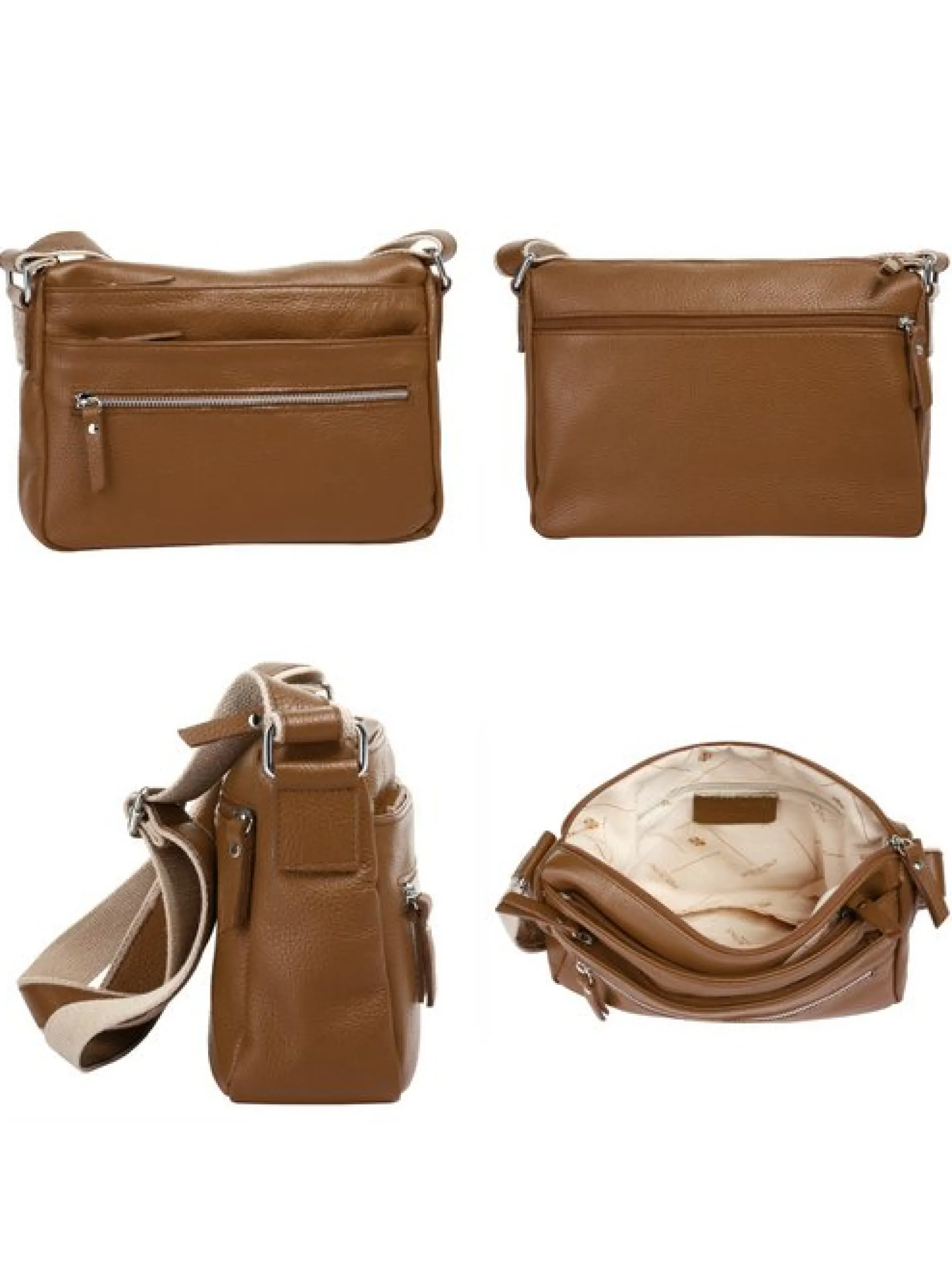Samantha Look Damen Umhängetasche in cognac
