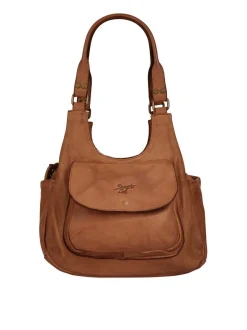 Samantha Look Damen Umhängetasche in cognac