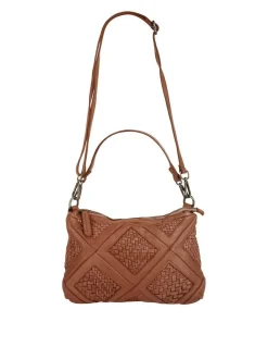 Samantha Look Damen Umhängetasche in cognac