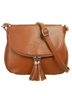 Samantha Look Damen Umhängetasche in cognac