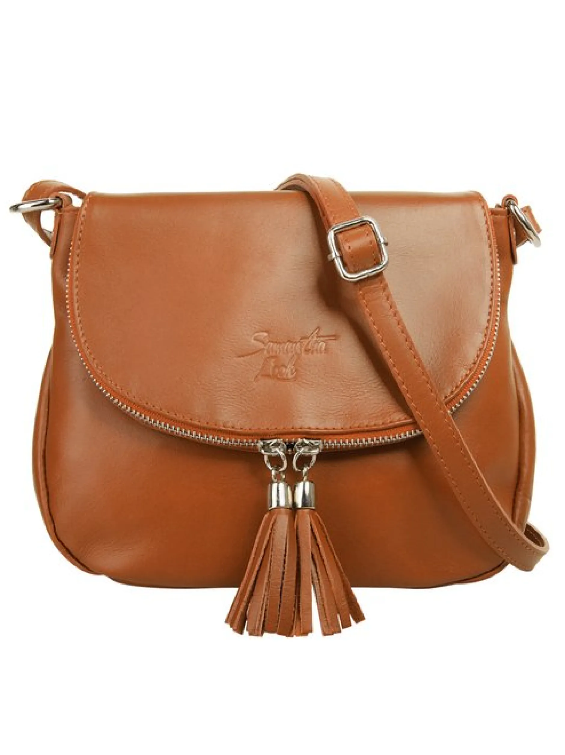 Samantha Look Damen Umhängetasche in cognac