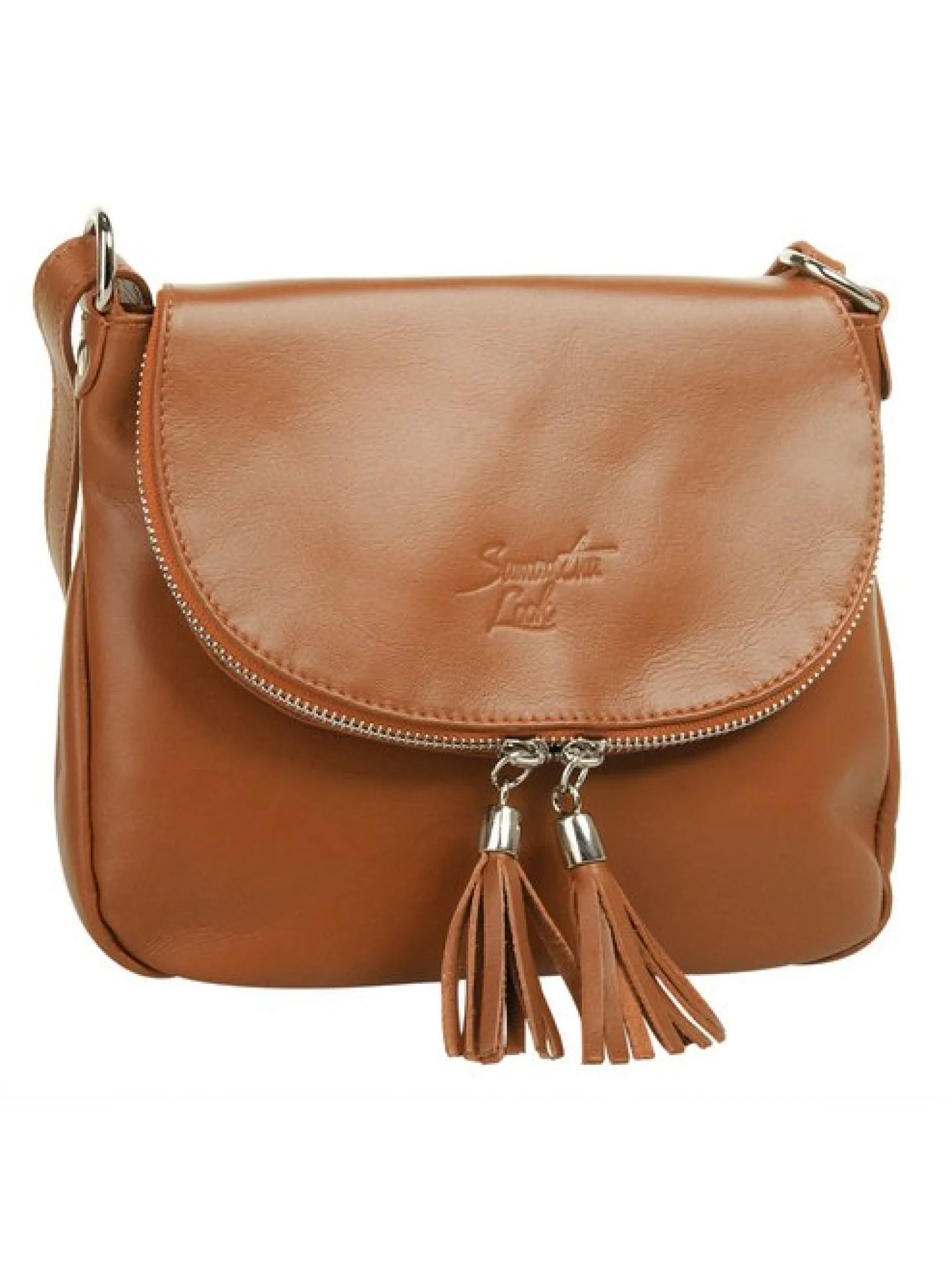 Samantha Look Damen Umhängetasche in cognac