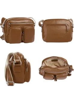 Samantha Look Damen Umhängetasche in cognac