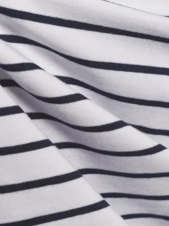 Samsøe Samsøe Damen Langarmshirt - Sacamino in weiß marine